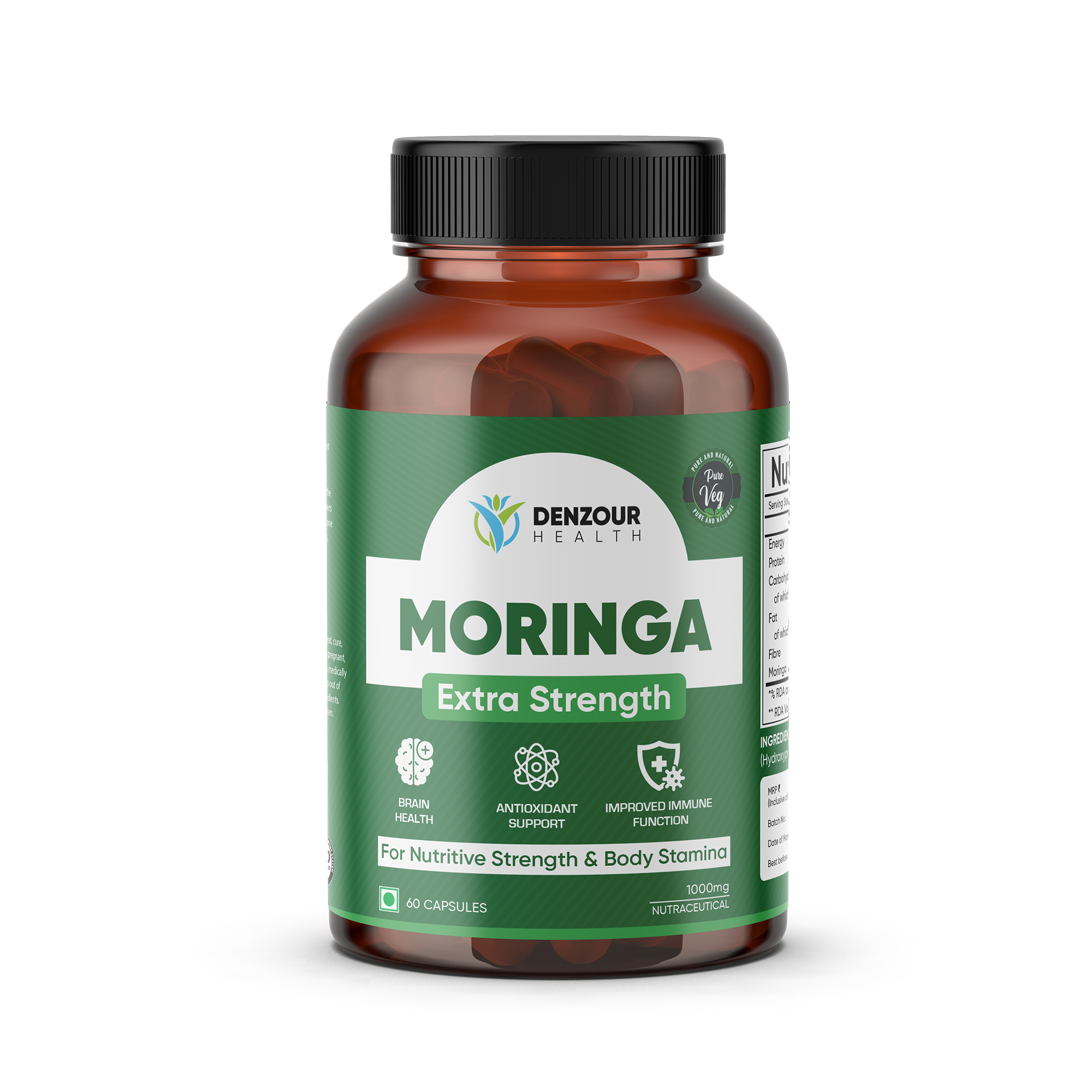 Denzour Health Moringa - 60 Capsules